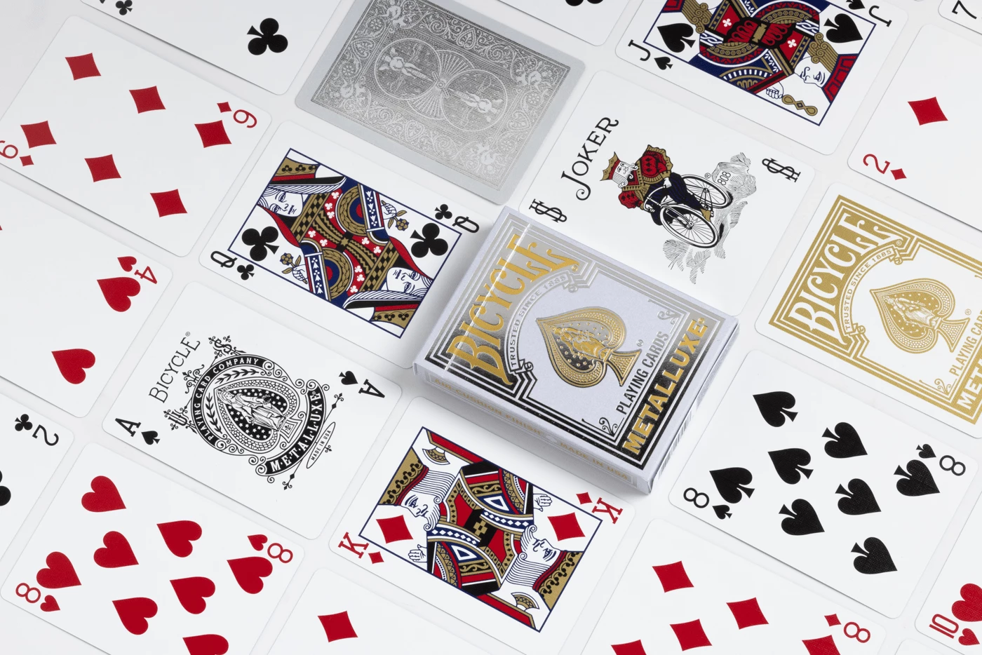 Metalluxe Silver Bicycle Playing Cards - Image 2