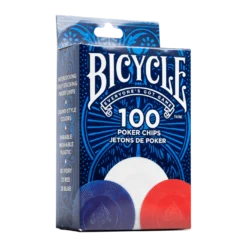 Bicycle Plastic Poker Chips - 100 Count, 2 Gram Set