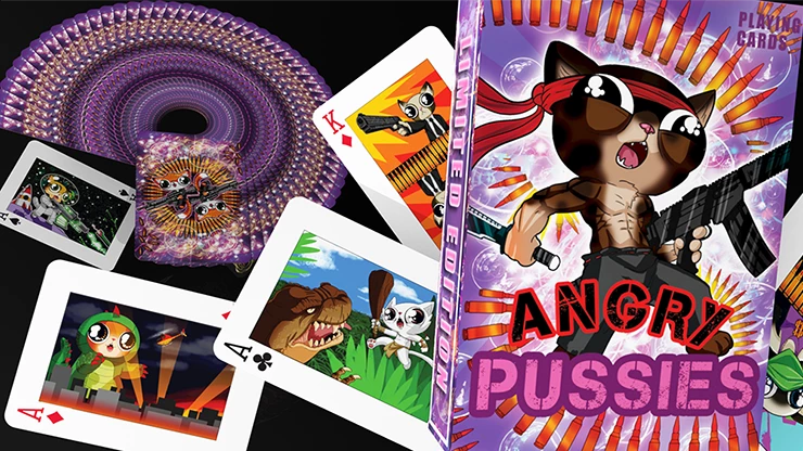 Angry Pussies Playing Cards USPCC - Image 6