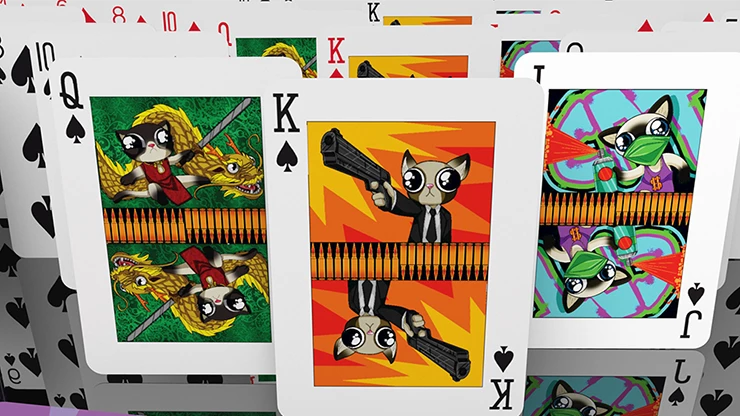 Angry Pussies Playing Cards USPCC - Image 3