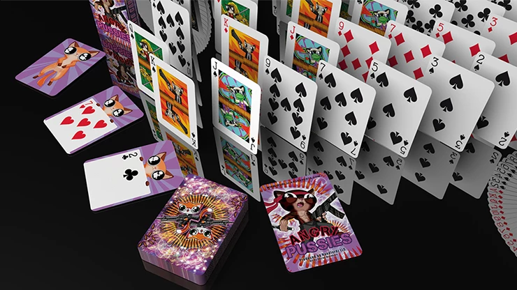 Angry Pussies Playing Cards USPCC - Image 2