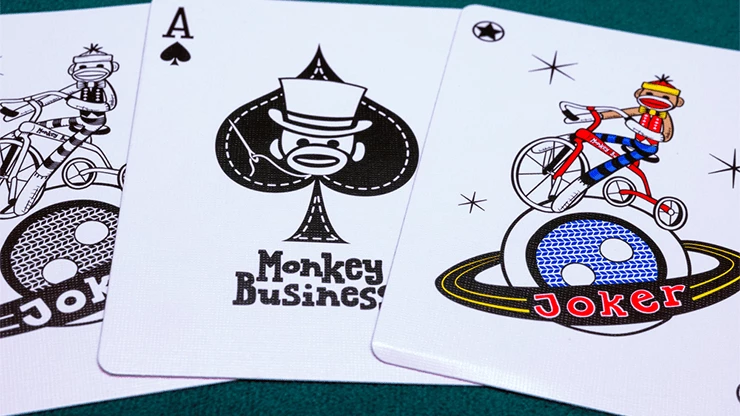 Monkey Business Red Playing Cards USPCC - Image 3