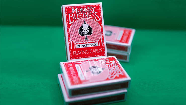 Monkey Business Red Playing Cards USPCC - Image 5