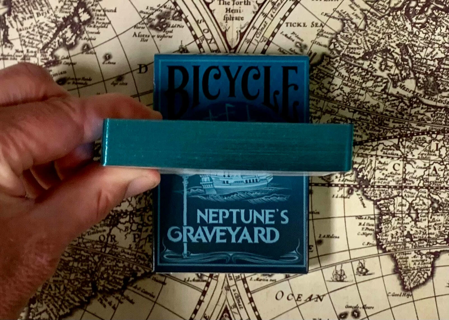 Neptune's Graveyard Gilded Bicycle Playing Cards - Image 3