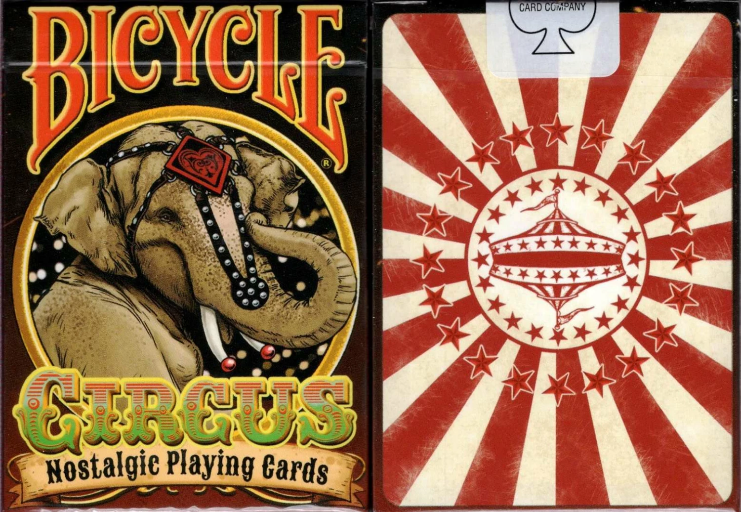 Circus Bicycle Stripper Playing Cards