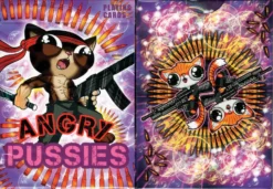 Angry Pussies Playing Cards USPCC