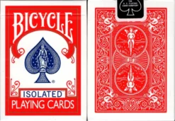 Isolated Red Gimmicked Bicycle Playing Cards