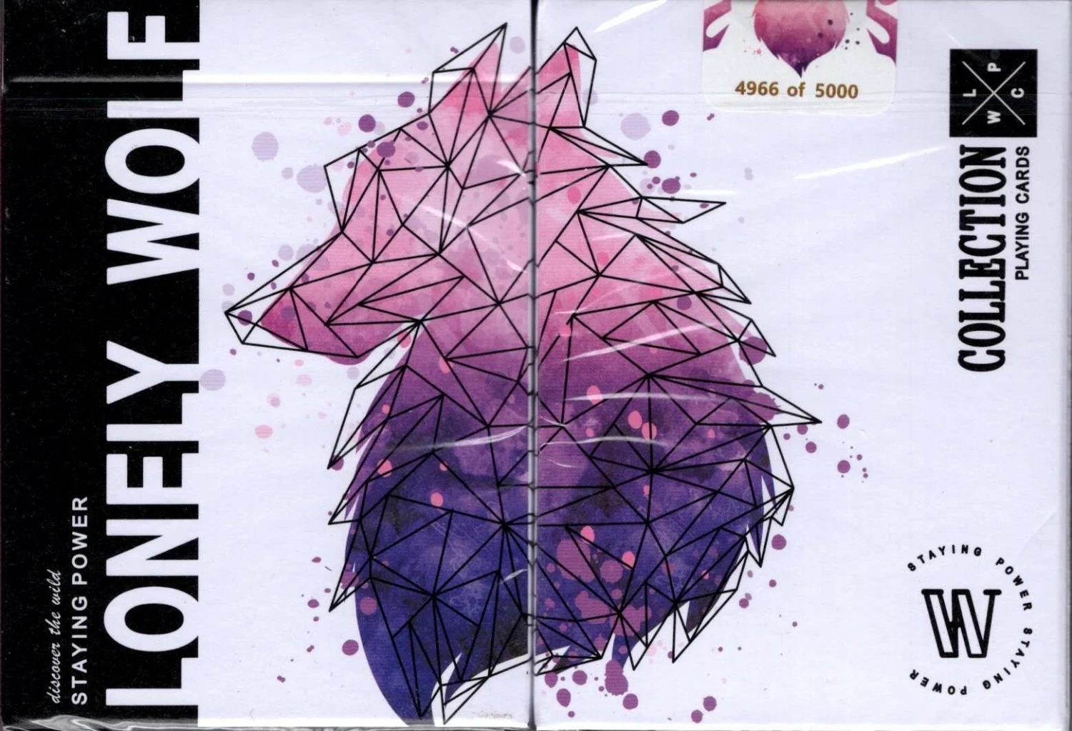 Lonely Wolf Purple Playing Cards MPC