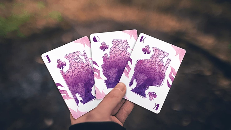 Lonely Wolf Purple Playing Cards MPC - Image 3