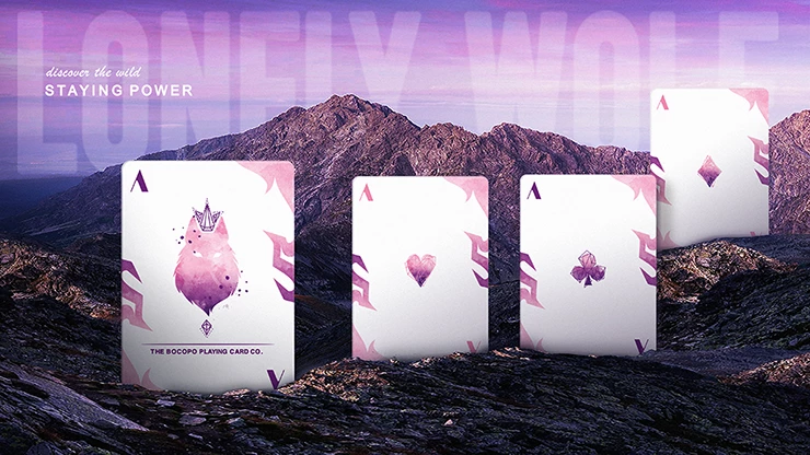 Lonely Wolf Purple Playing Cards MPC - Image 5