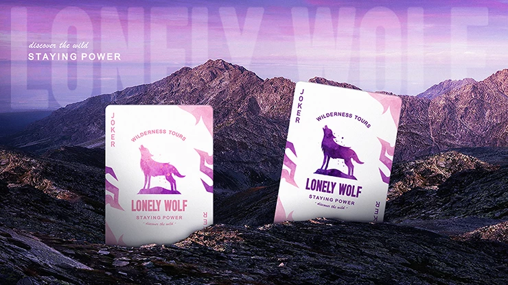 Lonely Wolf Purple Playing Cards MPC - Image 6
