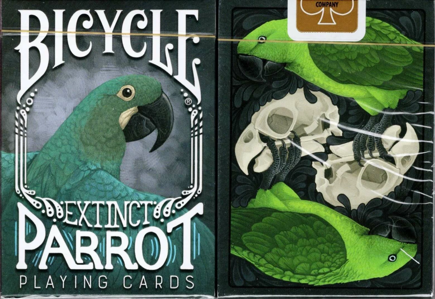 Parrot Extinct Gilded Bicycle Playing Cards