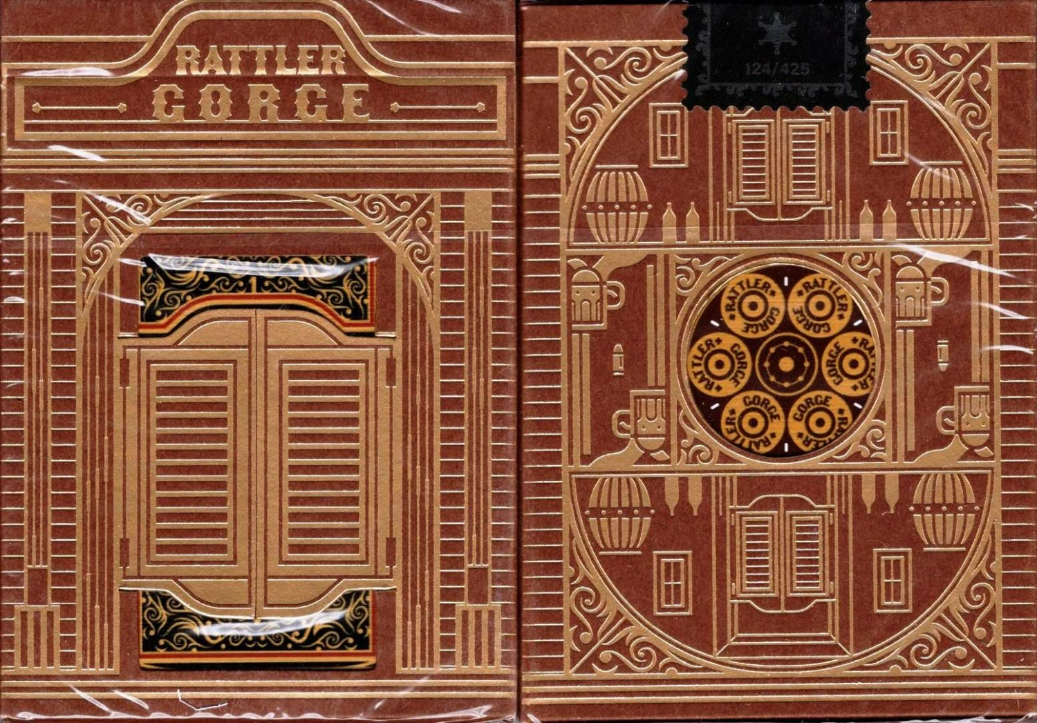 Rattler Gorge Desert Dust Gilded Playing Cards Cartamundi