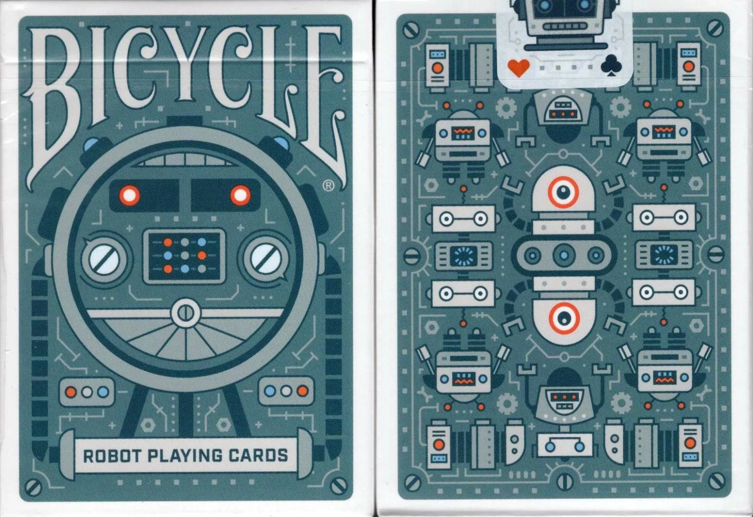 Robot Bicycle Playing Cards