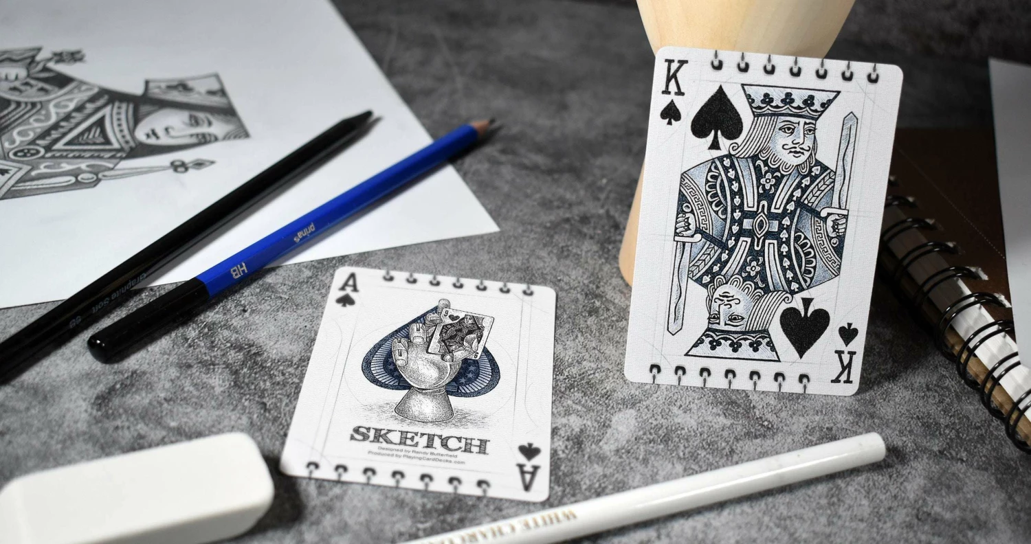 Sketch Gilded Bicycle Playing Cards - Image 8