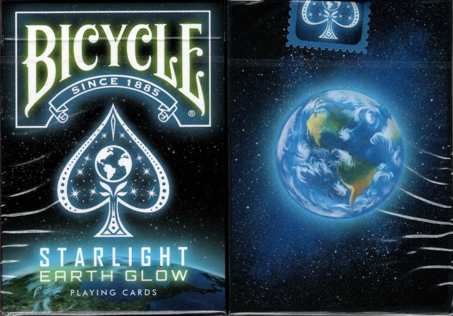 Starlight Earth Glow Bicycle Playing Cards