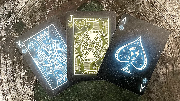 Starlight Earth Glow Bicycle Playing Cards - Image 5